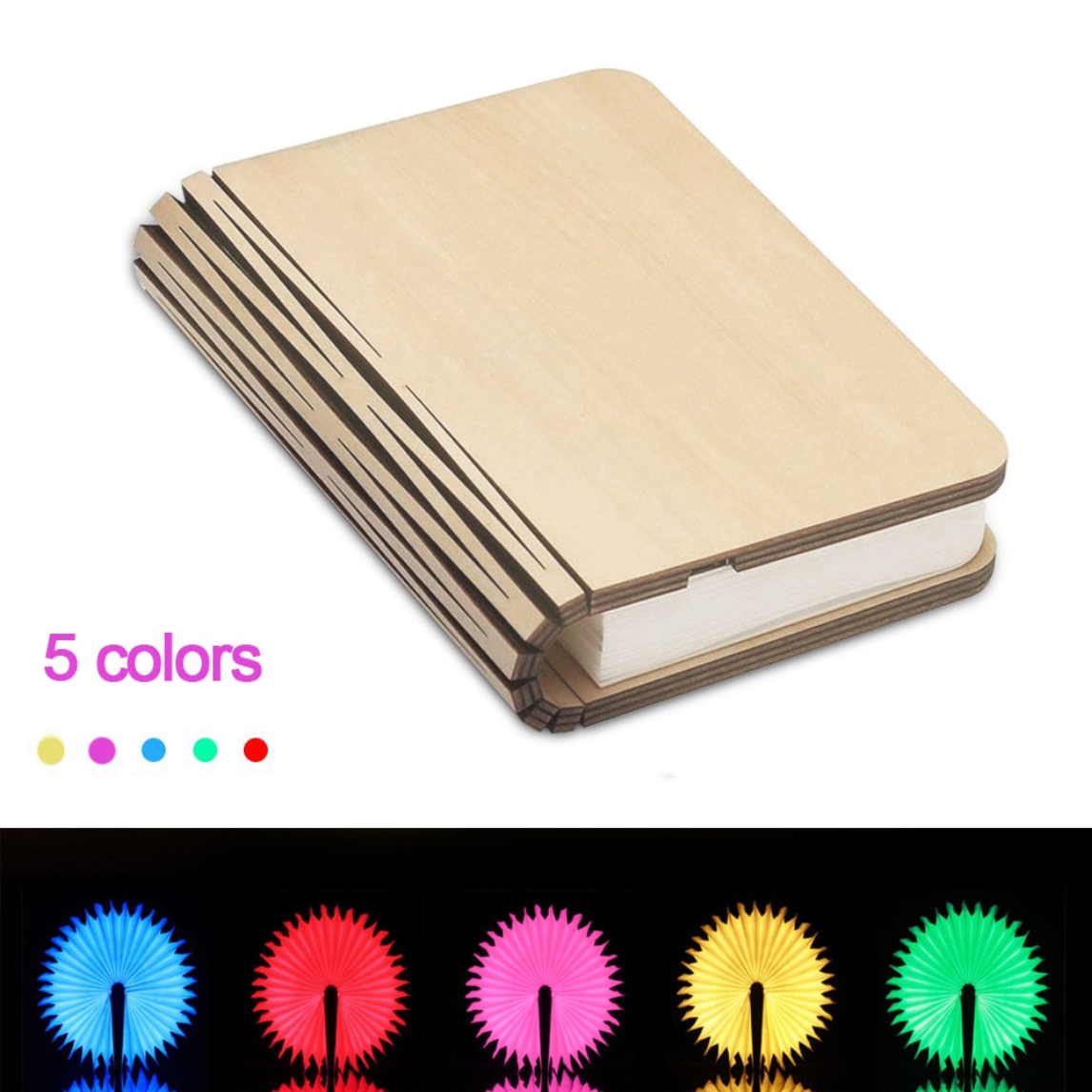 Wooden Book Light